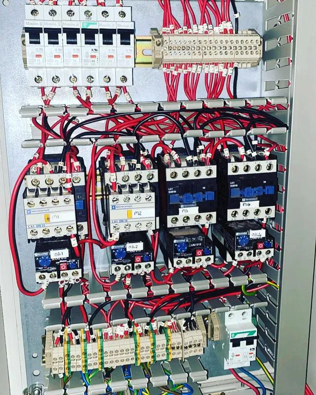 Three-phase control panel wired and labelled by NexGen Electrical